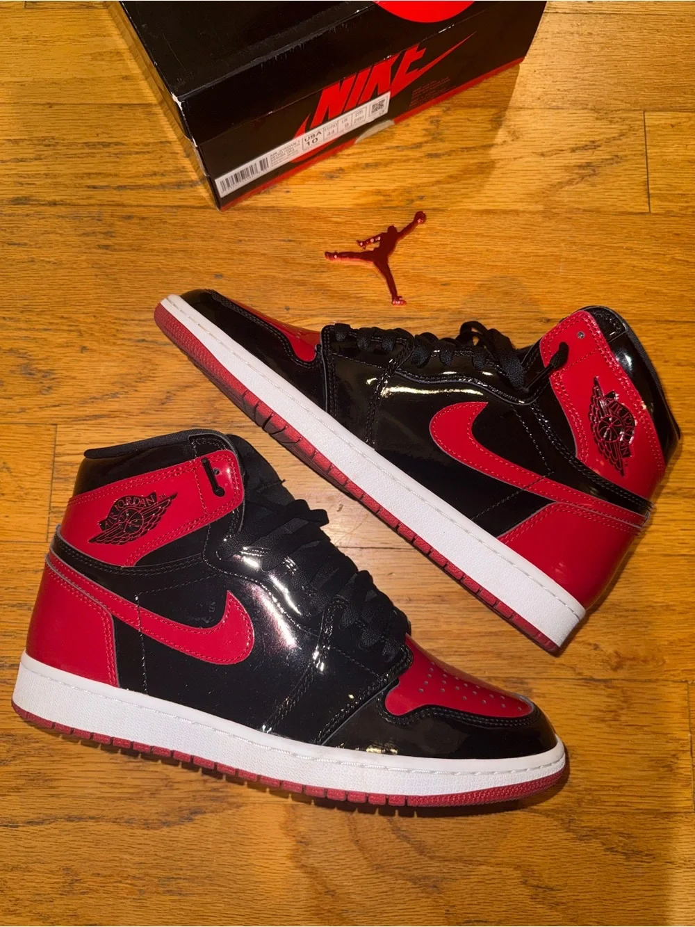 Air Jordan 1 High - Patent Bred Sz 10 w/ OG Box